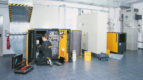 Karbantartás – A KAESER vállalatnál berendezése a legjobb kezekben van