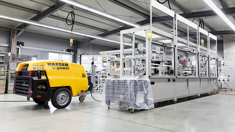 A MOBILAIR M27E az Unimatic vállalatnál zajló gyártásban.