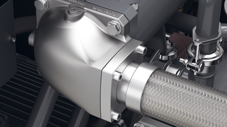 Csökkentett nyomásveszteség az optimalizált levegőbeszívásnak és kilépésnek köszönhetően.