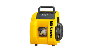 Az i.Comp 3 dugattyús kompresszor hordozható verziója a Kaeser Kompressoren cégtől.