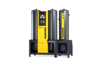 Adszorpciós szárító aktív szénadszorberrel kombinálva az olajmentes sűrített levegő érdekében.