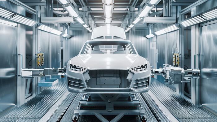 A karosszériát a hővisszanyerésből származó meleg vízzel tisztították meg.