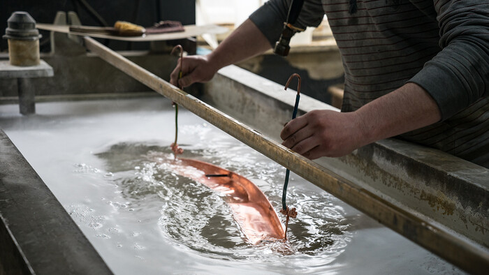 Galvanizálás légkompresszor által termelt meleg vízzel.