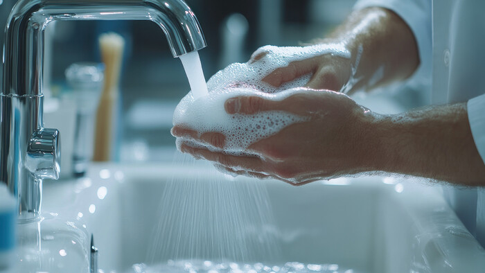 A kézmosáshoz használt forró vizet a kompresszor hővisszanyerése hozza létre.